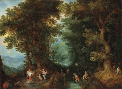 Latona convirtió a los campesinos licios en ranas de Pieter Brueghel the Younger